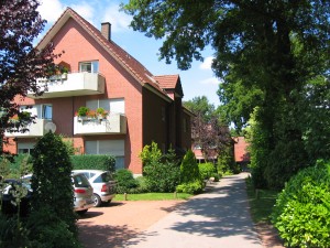 Südansicht mit Balkonen vom Hotel und Appartement Haus Stallmeister in Lippstadt Bad Waldliesborn