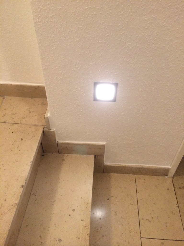 Flurlicht LED zur Sicherheit für die Appartementgäste.